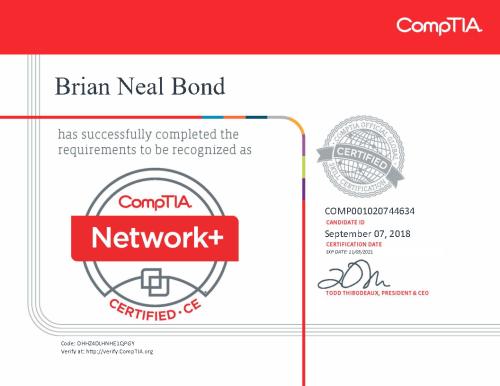 CompTIA-Network-ce-certificate